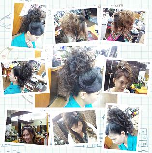 足立区 竹の塚 の hair&self salon Aki （ アキ美容室 ） アップスタイル